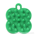 Four-leaf clover shaped silicone shampoo comb